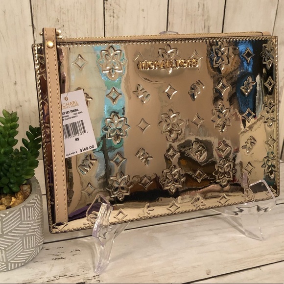 🌸 Michael Kors XL Zip Clutch Wristlet - Picture 2 of 9